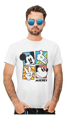 Playera Mickey Mouse/ Colores/ Disney/ Caballero Dama Y Niño