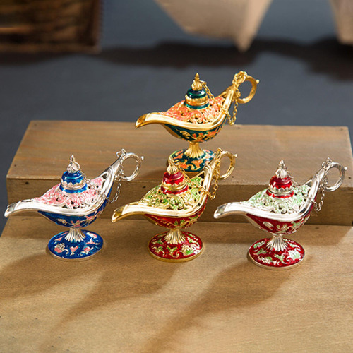Aladdin Lamp Genie Costume Light Art Craft Metal Para
