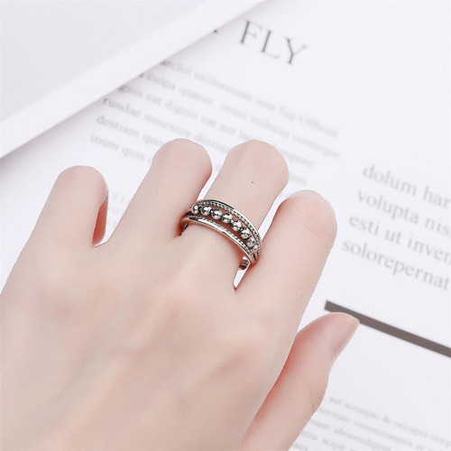 Thumb Rings Anxiety Ring Open Ring Transfer Beads Fashion
