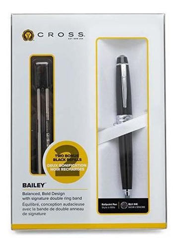 Bolígrafo - Bailey Ballpoint Pen With 2 Refills Gift Boxed (