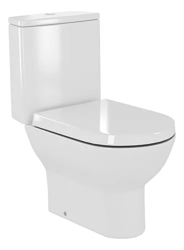 Inodoro Ikarus Two Piece Descarga Dual Con Tapa Cierre Suave