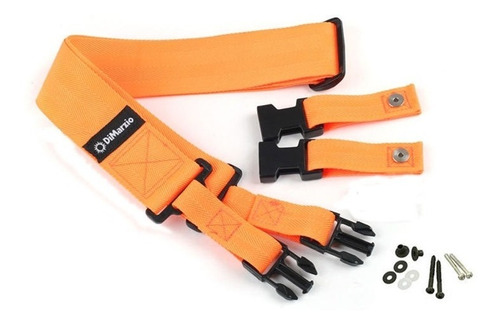 Correia Dimarzio Cliplock Gtr Strap Dd2200 Orange Nylon