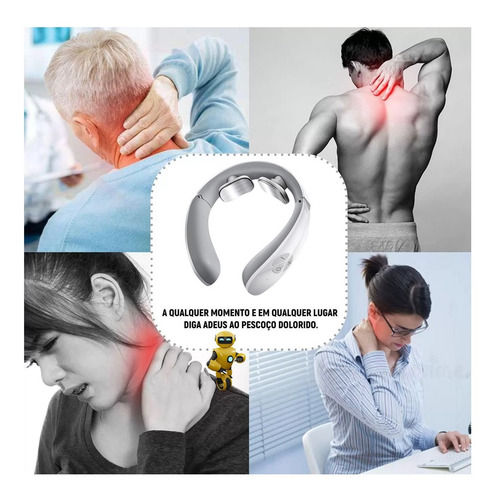 Imagem 3 de 7 de Massageador De Pescoço Inteligente Relaxamento Muscular Novo