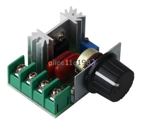 Imagen 3 de 6 de Dimmer Variador De Voltaje Ac Hasta 2000w Scr
