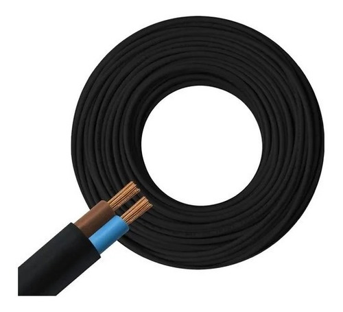 Cable Tipo Taller Bipolar 2 X 0.75 Mm Pvc Iram Negro 100 Mts