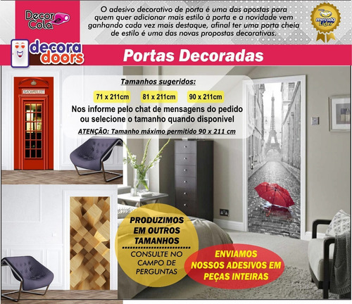 Imagem 2 de 3 de Adesivo Decorativo De Porta Animal Leão Quarto Sala