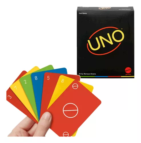 UNO MINIMALISTA, Mattel, Black