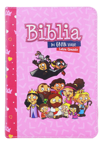 Biblia Mi Gran Viaje Letra Grande Manual C/cierre Rosa 
