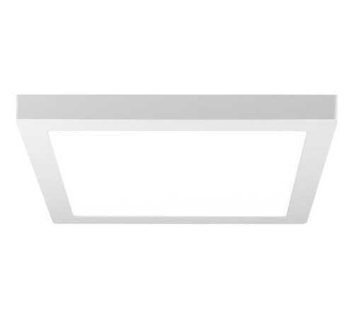 Plafón Led Techo Interelec Cuadrado Fija 6w 220v Calida