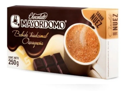 Chocolate Mayordomo 250 Gramos ( 60% Cacao )  Sabor Nuez