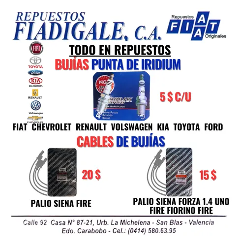 Bujias Y Cables De Bujias