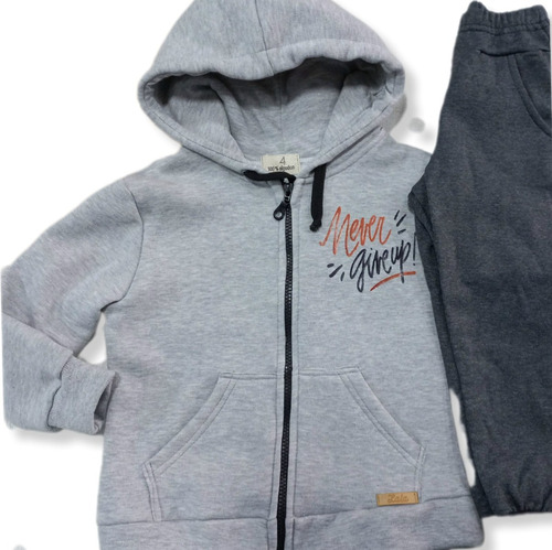 Conjunto Campera Y Jogging Friza Melange  4 Al 14