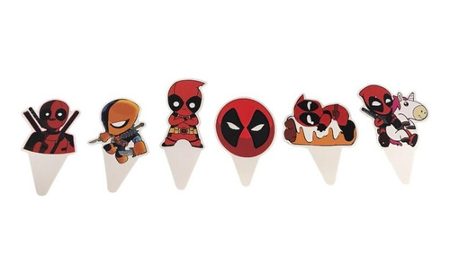 12 Pick Para Cupcake Para Fiesta Con Tematica De Deadpool