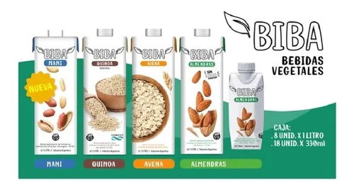 Leche Bebida De Quinoa Vegan S/tacc S/azucar Biba 1 Litro Dw