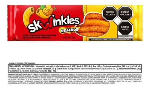 Skwinkles Dulce Enchilado Skwinkles Rellenos 24 Piezas