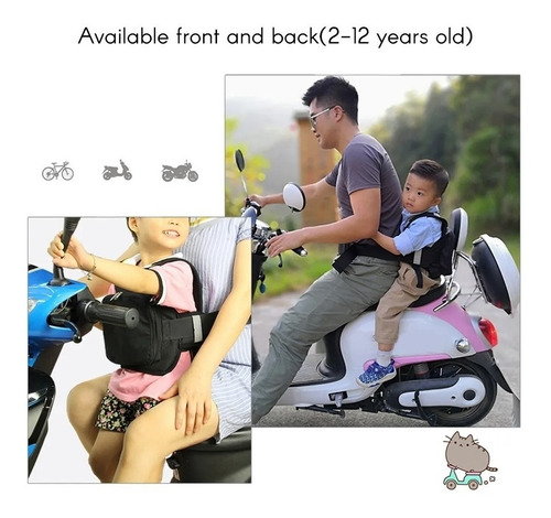 Imagen 6 de 7 de Cinturón De Seguridad De Motocicleta Para Niños