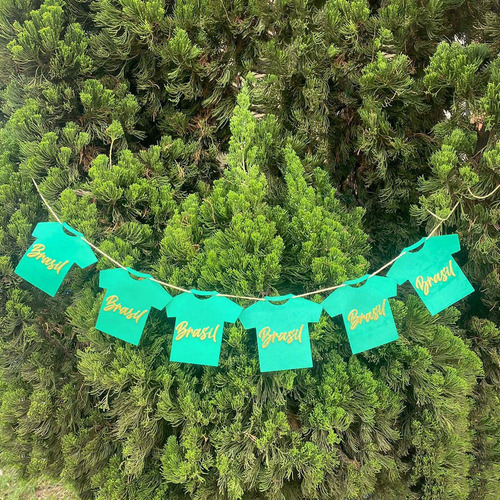 Enfeite Varal De Camisetas Brasil Decoração Para Copa
