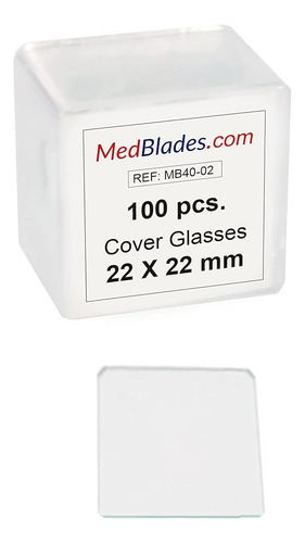 Medblades Caja De 50 Portaobjetos De Microscopio Limpio En B