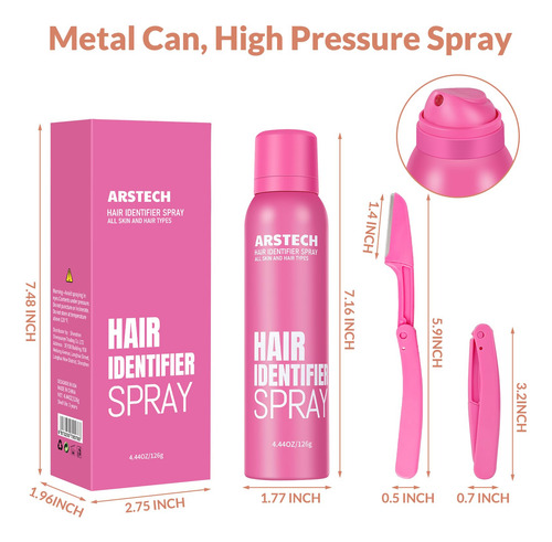 Spray Identificador De Cabello Para Afeitado Facial, Dermapl