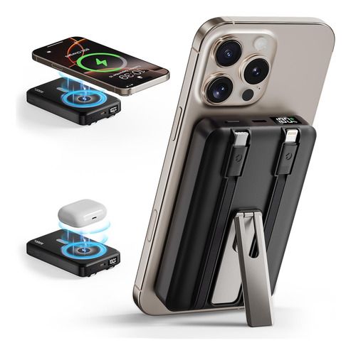 Power Bank Tryetas 16800 Mah, Magnético, Inalámbrico, 15 W,
