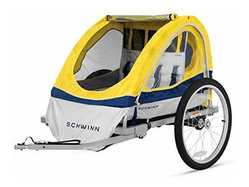 Remolque Doble Para Niños De Schwinn Echo Detras Del Remolq