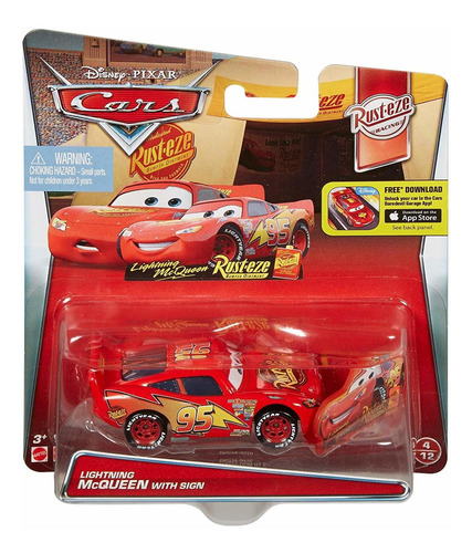 Disney / Pixar Cars Rayo Mcqueen Con Vehículo Sesión
