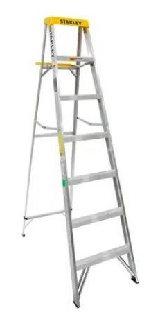 Escalera Tijera De Aluminio Stanley 7 Esc.- Ynter Industrial