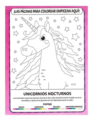 Imagen 2 de 5 de Libro Agua Mágica Coloreando Unicornios!