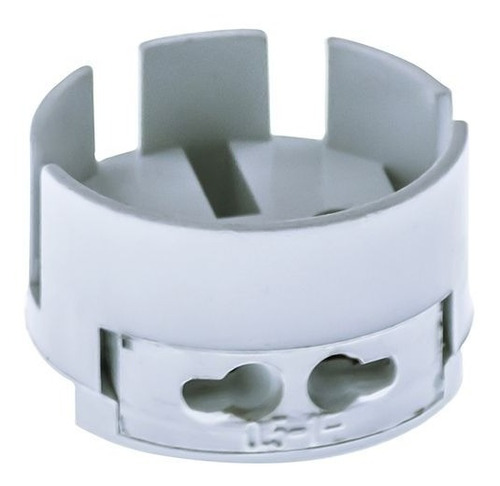 Imagen 2 de 2 de Base Socket G13 Blanca De Plástico Para Tubo T8 Lummi