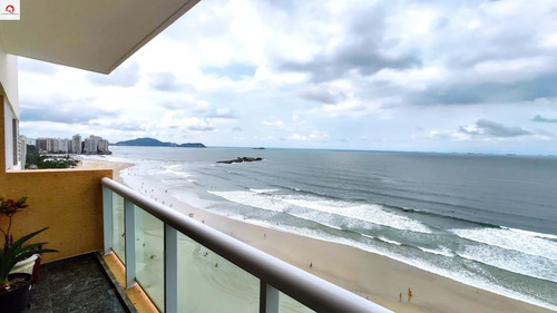 Imagem 10 de 23 de Guarujá-praia Das Pitangueiras - Frente Total Para O Mar - 4 Dormitórios - 02 Vagas - Ap05807 - 69314924