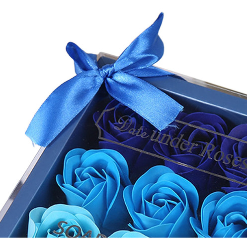 Jabón Perfumado Con Caja De Regalo Regalo Degradado Azul