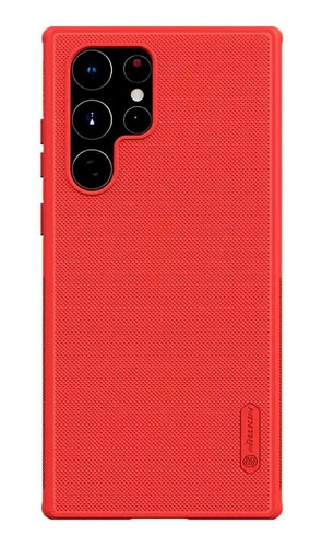 Case Nillkin Super Frosted Para Samsung S22 Ultra - Rojo