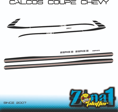 Kit Calcos Simil Coupe Chevy