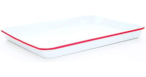 Crow Canyon Home Enamelware Jelly Roll Pan, 16 X 12.25 Pulga