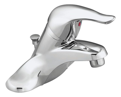 Grifo De Lavabo De Una Manija Cromado Chateau Con Montaje De