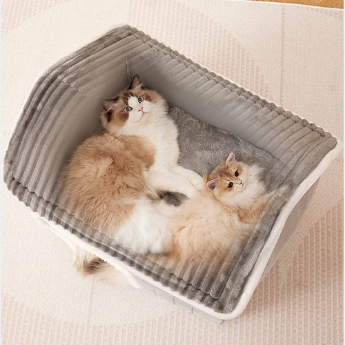 Casinha De Gato Com Isolamento Térmico Grey S, Removível Par