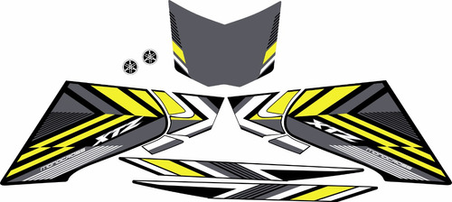 Calcos Para Yamaha Xtz 125 Negra Y Amarilla