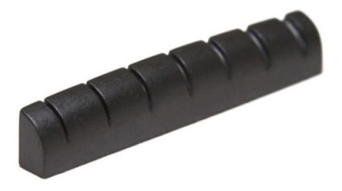 Pestana Guitarra Grafite 48 Mm 7c Preta Com 10 Dolphi