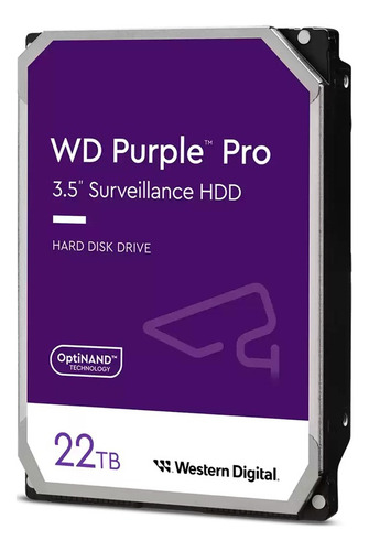 Disco Duro Interno Western Digital Purple Wd221purp 22tb Violeta