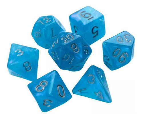 5 X 7 Uds Dados De Varios Lados D4-d20 Para Juego De Rol