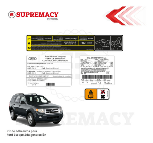 Adhesivos Ford Escape