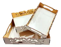 Comprar Bandejas Con Flores Caladas X3 Bandejas Kit X 3