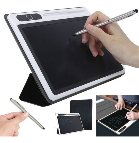 Tableta Escritura Lcd-tablero De Dibujo 9 Pulgadas Para Niño Color Negro