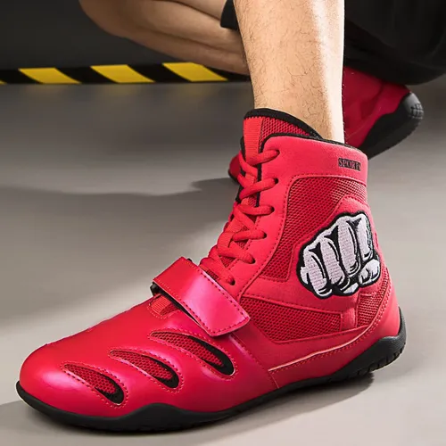 L Zapatos De Boxeo Profesionales Y Botas De Lucha Libre