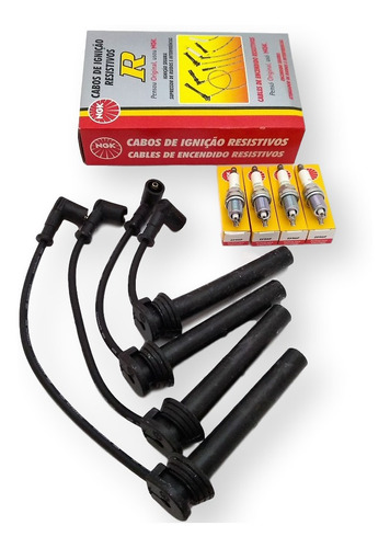 Kit Cables+bujias Ngk Fiat Strada 13/ 1.6 16v E-torq
