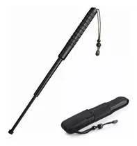 Comprar Bastón Retráctil 64cm Defensa Personal Con Funda Cromo Negro