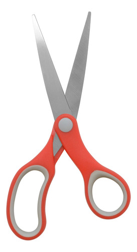 Tijeras Escolares Multiusos 18 Cm Rojo Gris Paquete De 2