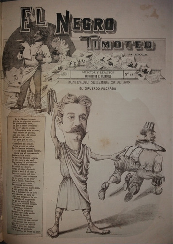 Revista Negro Timoteo 1896 Diputado Piccardo Y Muñoz Banco