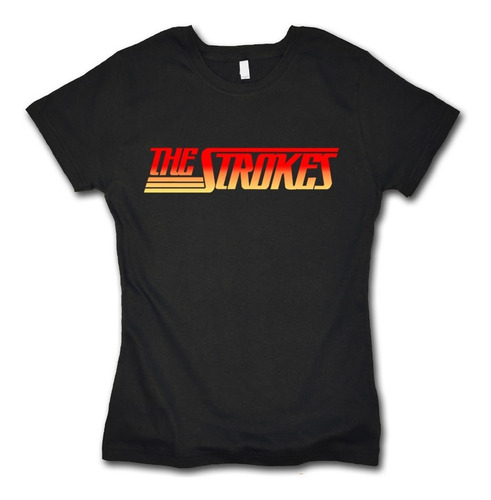 The Strokes Retro Logo Playera Para Mujer