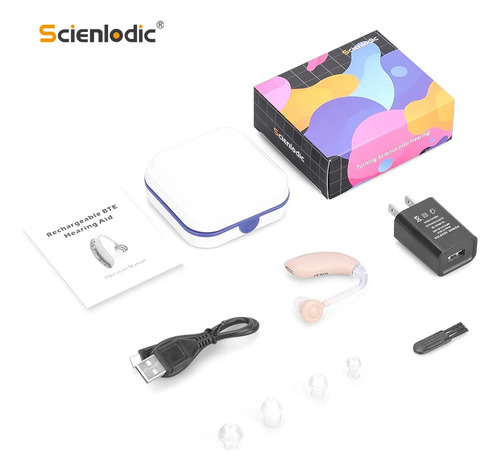 Mini Audífono Recargable Digital Bte Audífonos Cs